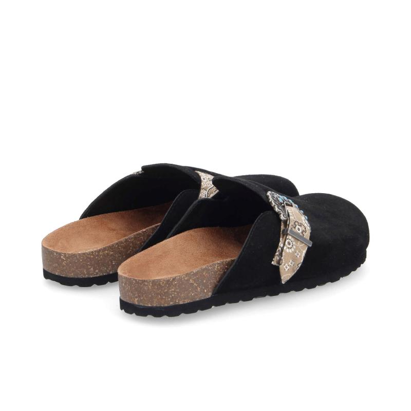 PALOMA CLOG W - SUEDE/WEST - NOIR/TAUPE